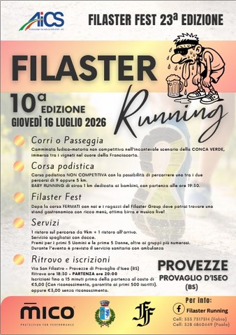 Filaster Running 9a edizione